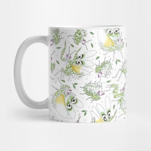 spiny flower praying mantis pattern design Mug